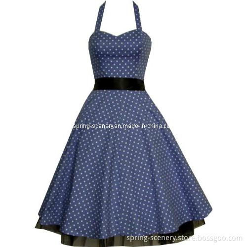 Retro Inspired Women's Evening Dress, Vintage Clothes (CS-Bl09)
